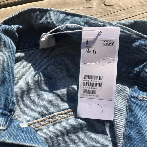 NWT H&M Conscious Denim Jacket - Picture 3 of 4